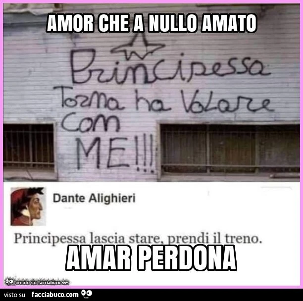 Amor che a nullo amato amar perdona