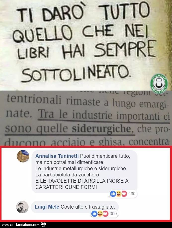 Ti darò quello che nei libri hai sempre sottolineato