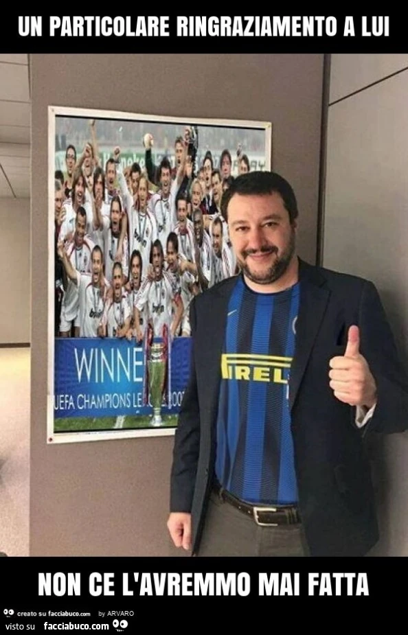 Un particolare ringraziamento a lui non ce l'avremmo mai fatta