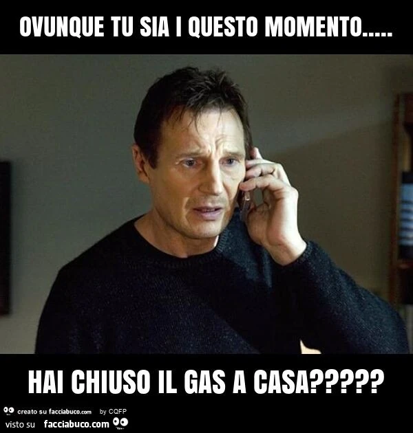 Ovunque tu sia i questo momento&hellip; hai chiuso il gas a casa?