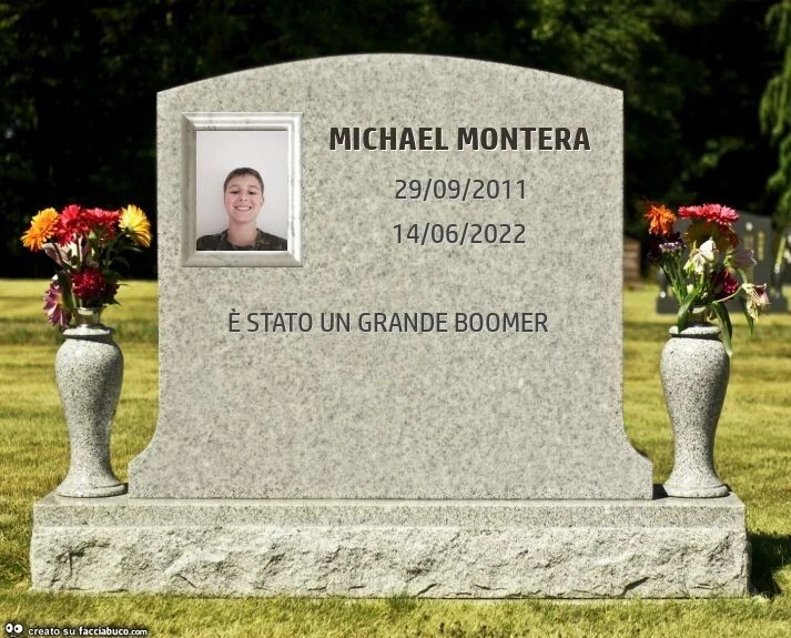 Michael montera. È Stato un grande boomer