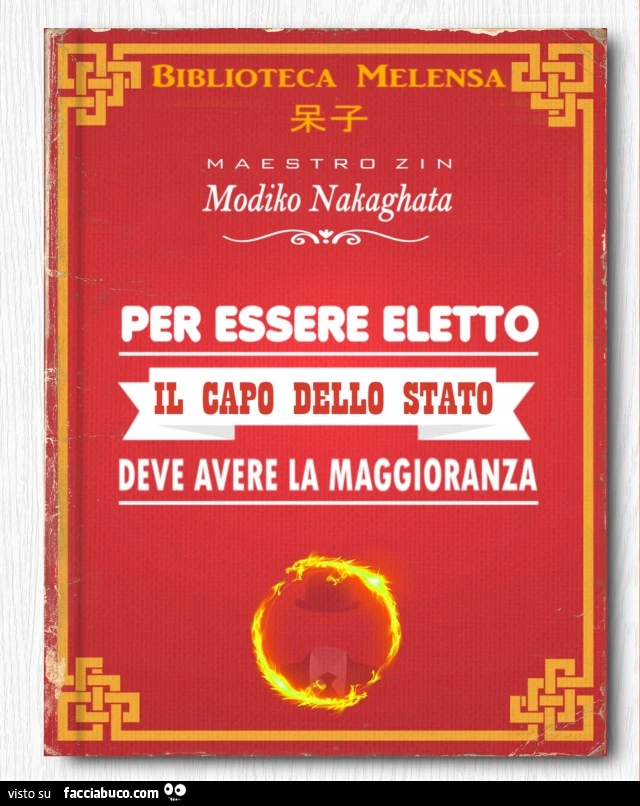 Modulo Nakaghata per essere eletto il capo dello stato deve avere la maggioranza