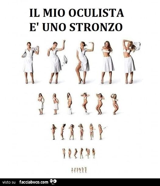 Il mio oculista è uno stronzo