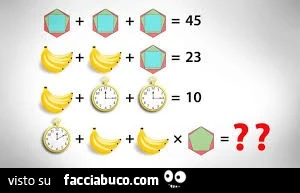 Figure geometriche e banane