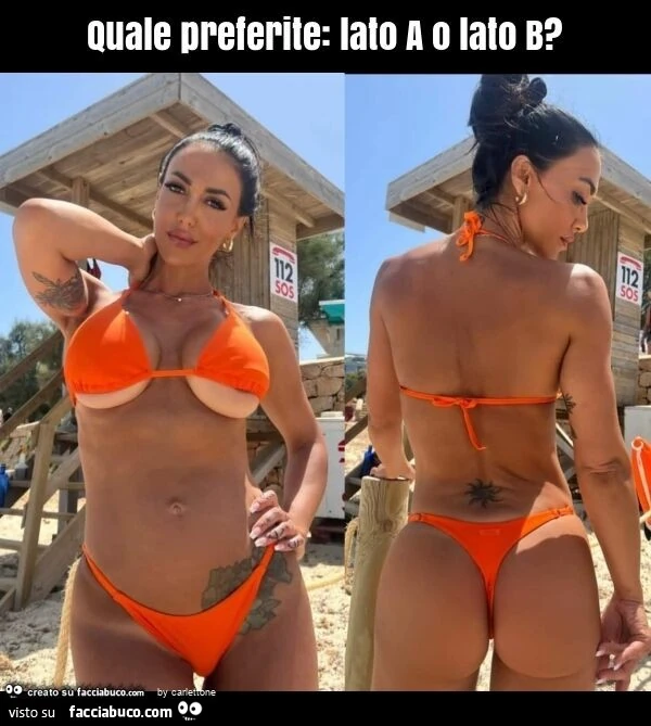 Quale preferite: lato a o lato b?