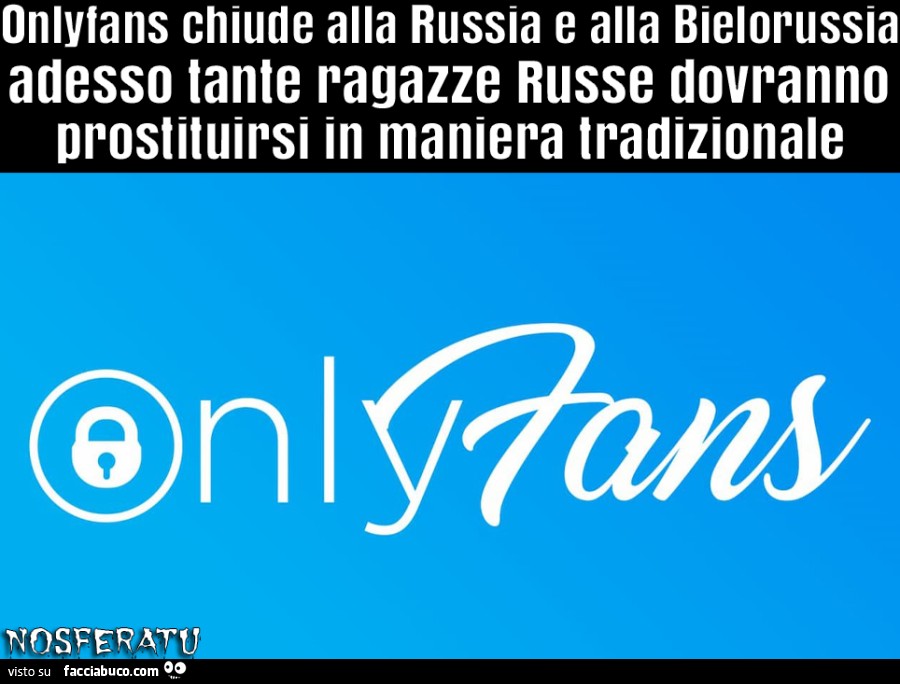 OnlyFans joins the war - OnlyFans si unisce alla guerra
