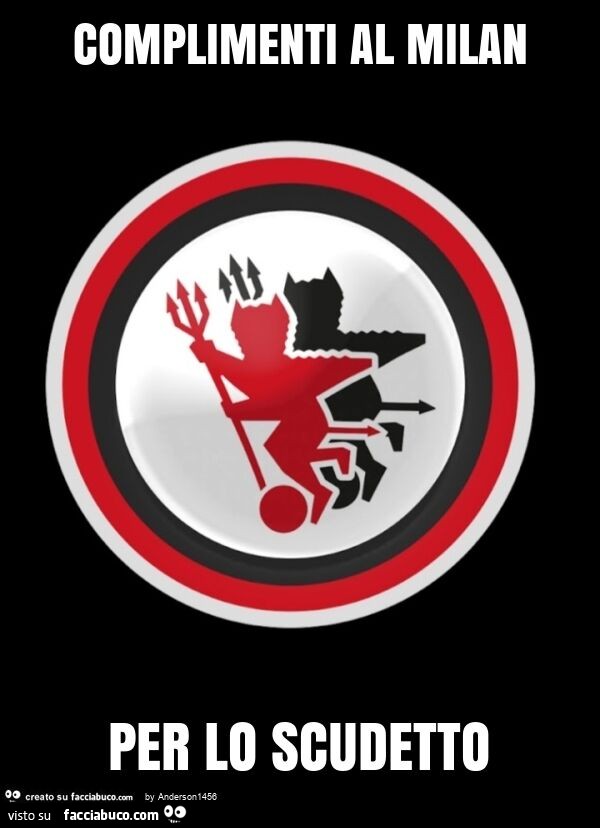 Complimenti al milan per lo scudetto