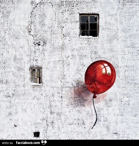Palloncino rosso murales
