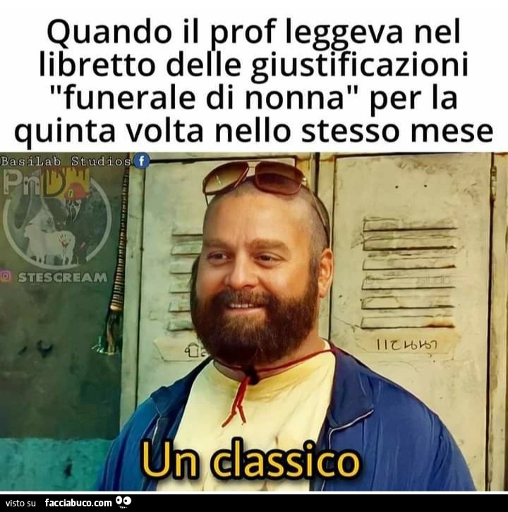 Quando il prof leggeva nel libretto delle giustificazioni