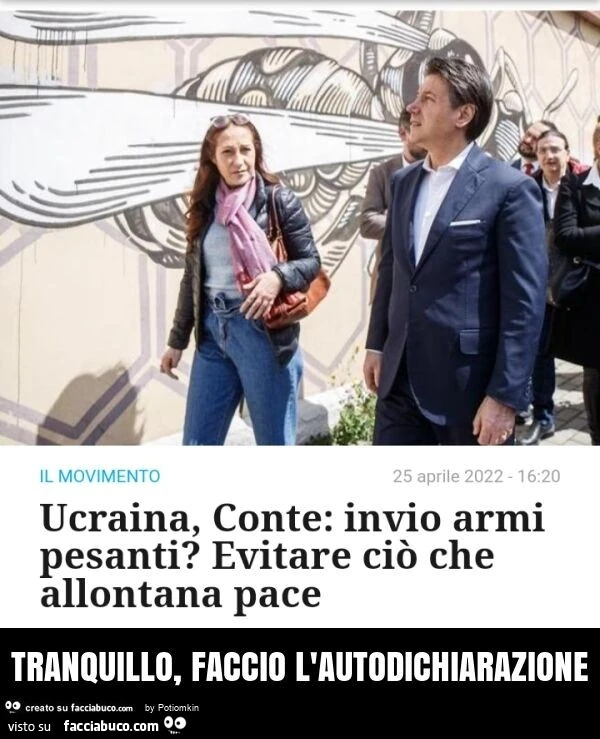 Tranquillo, faccio l'autodichiarazione