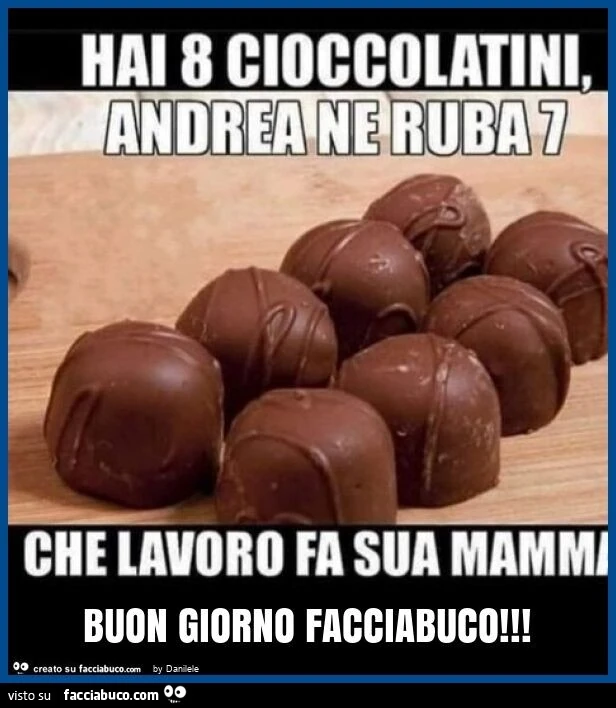 Buon giorno facciabuco