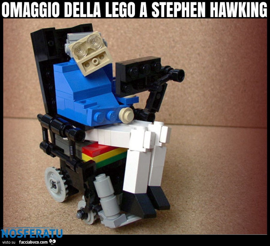 OMAGGIO DELLA LEGO A STEPHEN HAWKING