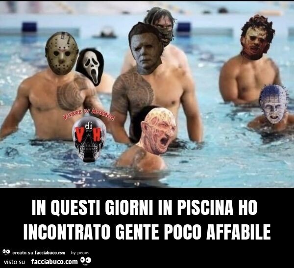 In questi giorni in piscina ho incontrato gente poco affabile