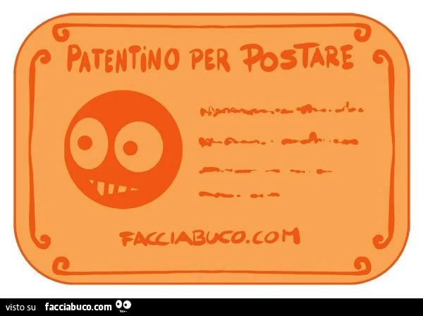 Patentino facciabuco
