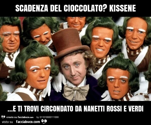 Scadenza del cioccolato? Kissene&hellip; e ti trovi circondato da nanetti rossi e verdi