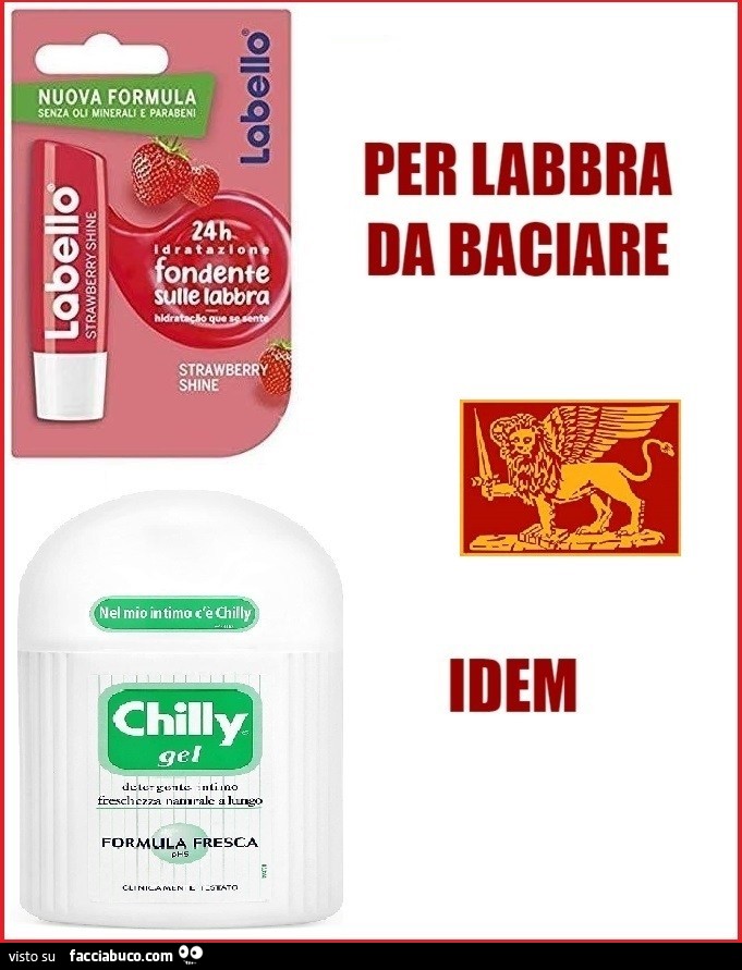 Chilly e Labello per labbra da baciare