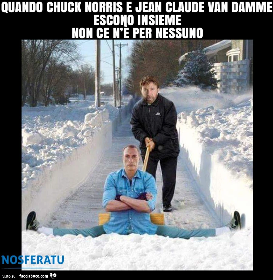 Quando Chuck Norris ยทe Jean-Claude Van Damme escono insieme