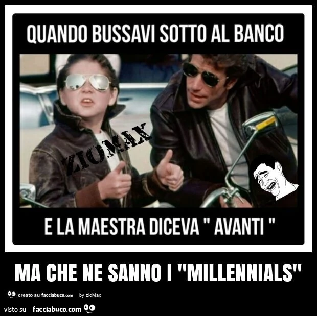 Ma che ne sanno i "millennials"