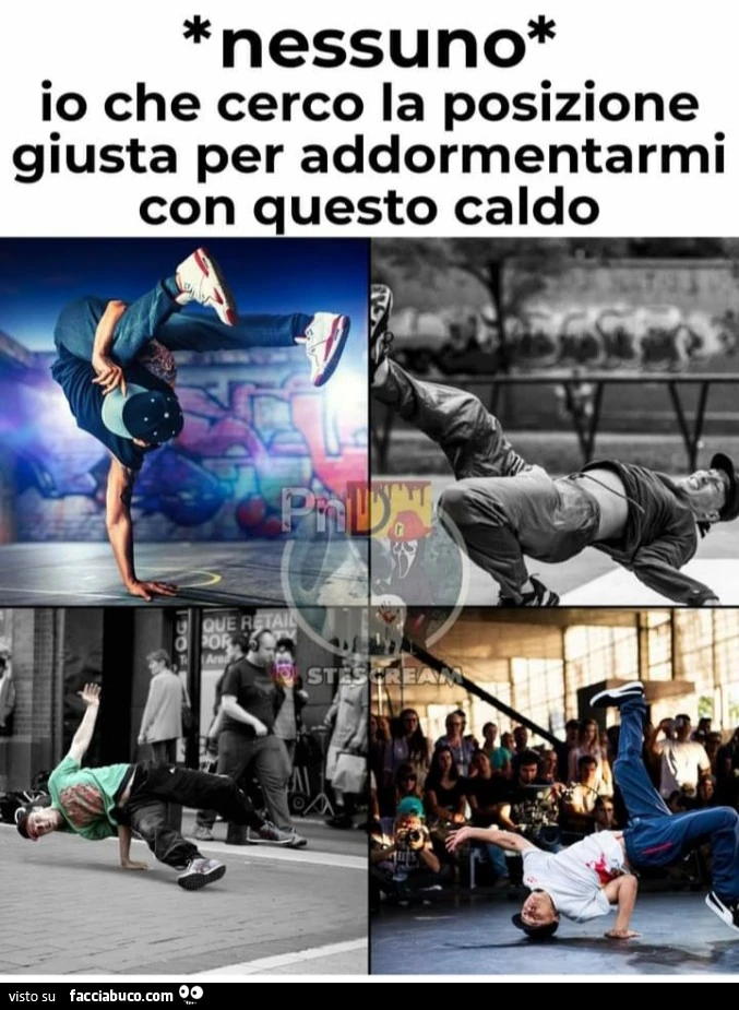 Nessuno io che cerco la posizione giusta pe addormentarmi