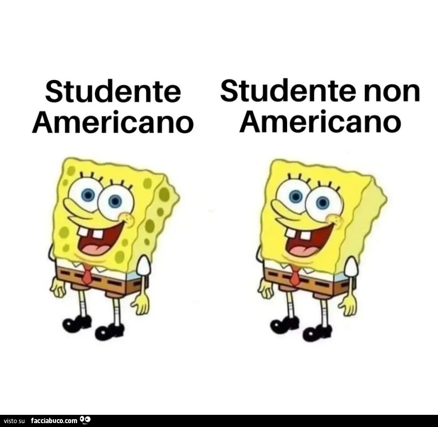 Studente Americano. Studente non Americano