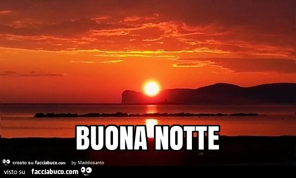 Tramonto Buona notte