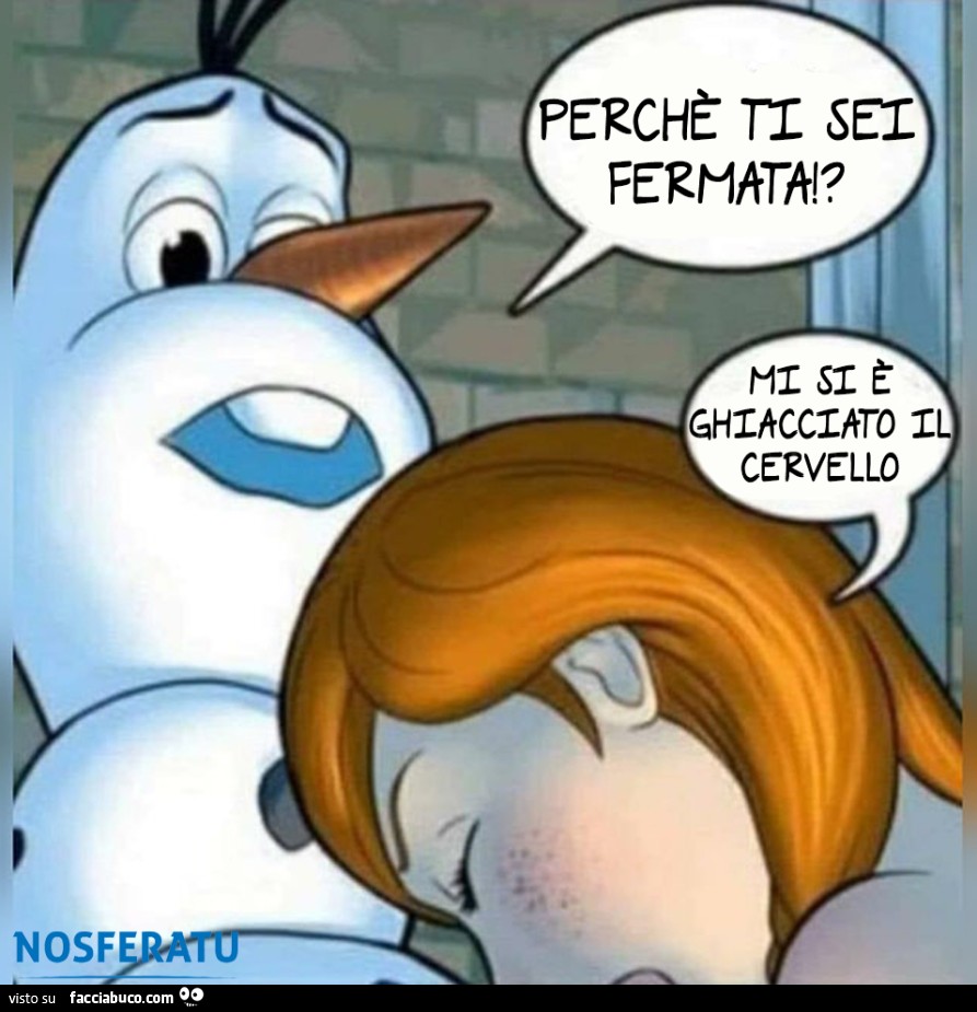 Olaf membro di ghiaccio