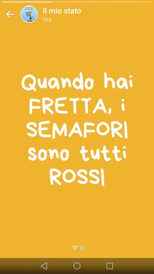 Quando hai fretta, i semafori sono tutti rossi
