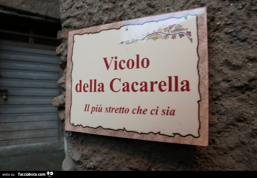 Vicolo della Cacarella