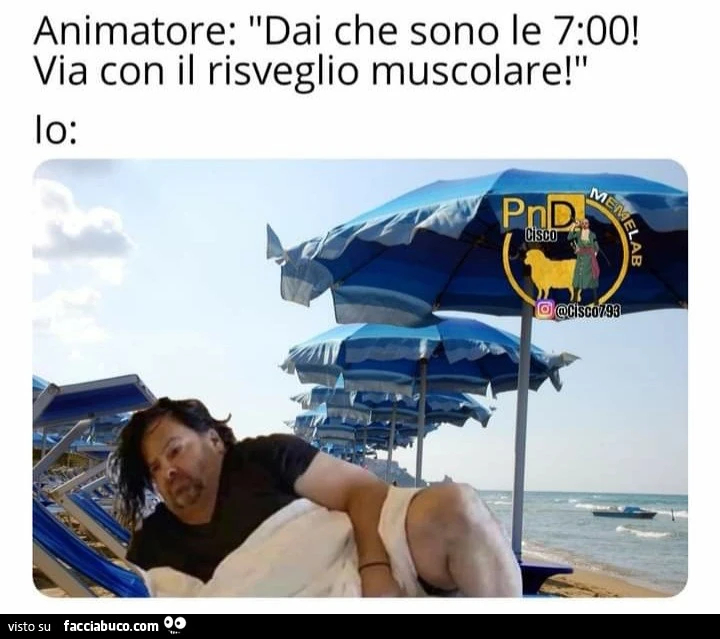Animatore dai che sono le 7 via con il risveglio muscolare