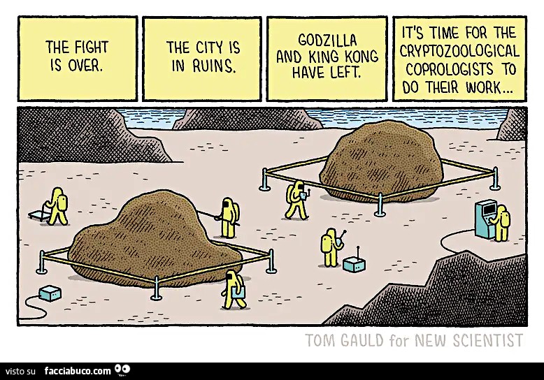 Tom Gauld. Quel che resta di Godzilla e King Kong