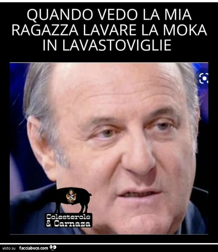 Quando vedo la mia ragazza lavare la moka