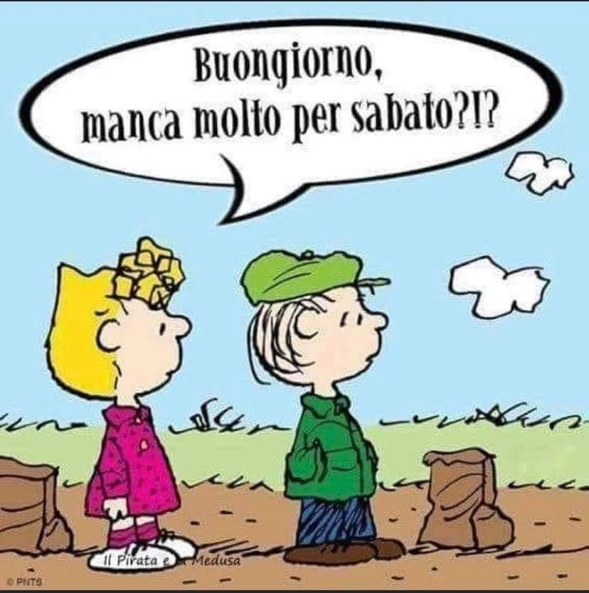 Quanto manca per sabato?