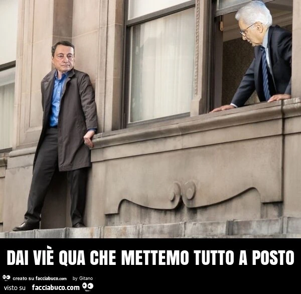 Dai viè qua che mettemo tutto a posto