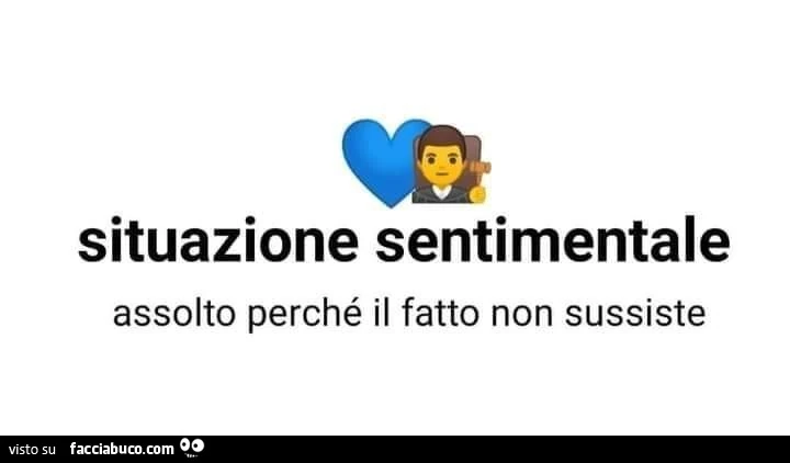 Situazione sentimentale assolto perché il fatto non sussiste