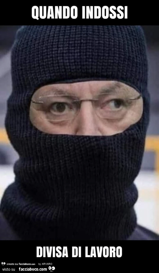 Quando indossi divisa di lavoro