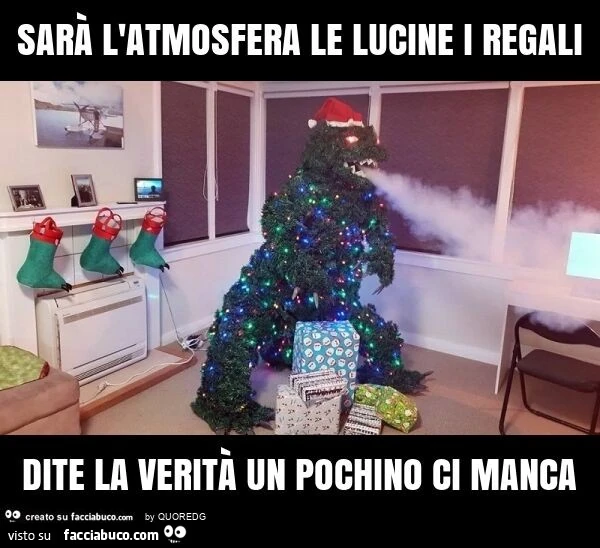 Sarà l'atmosfera le lucine i regali dite la verità un pochino ci manca