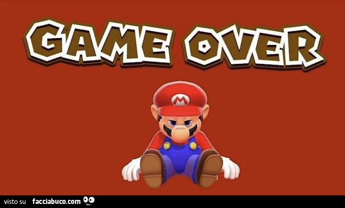 Game Over Super Mario