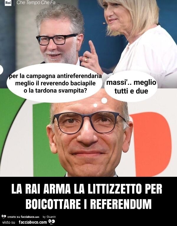 La rai arma la littizzetto per boicottare i referendum