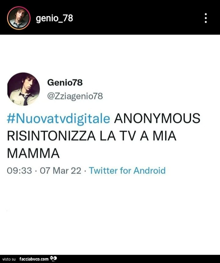 Nuova tv digitale. Anonymous risintonizza la tv a mia mamma