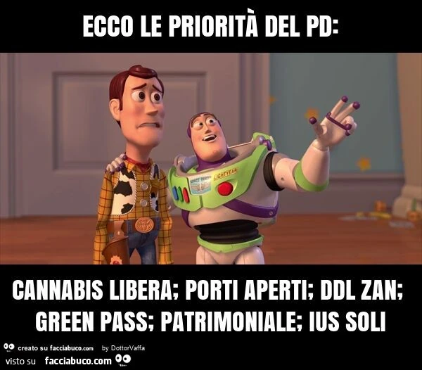 Ecco le prioritร del pd: cannabis libera; porti aperti; ddl zan; green pass; patrimoniale; ius soli