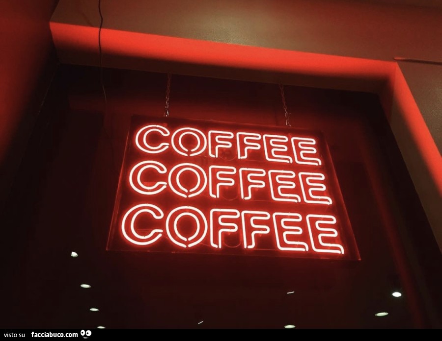 Neon coffee coffee coffee