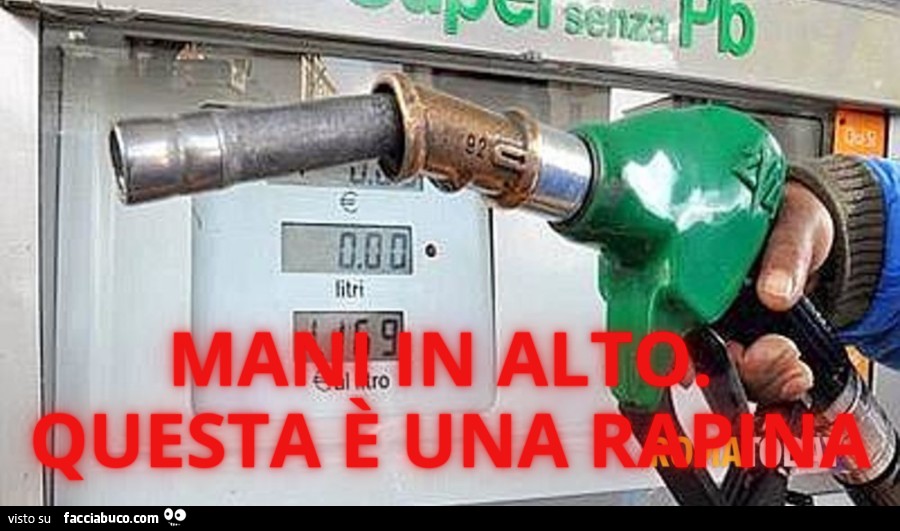 Mani in alto. Questa è una rapina