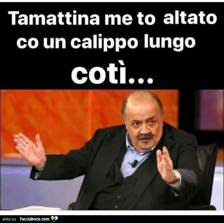 Tamattina me to altato co un calippo