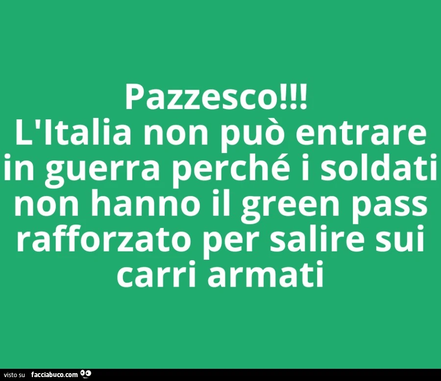 Guerra e green pass