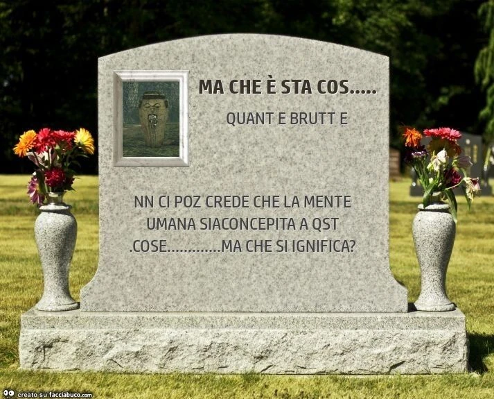 Ma che è sta cos&hellip; nn ci poz crede che la mente umana siaconcepita a qst. Cose&hellip; ma che si ignifica?