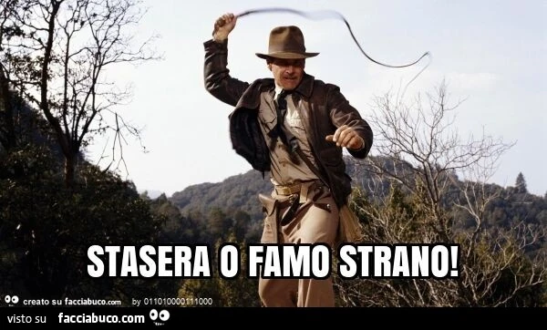 Stasera o famo strano