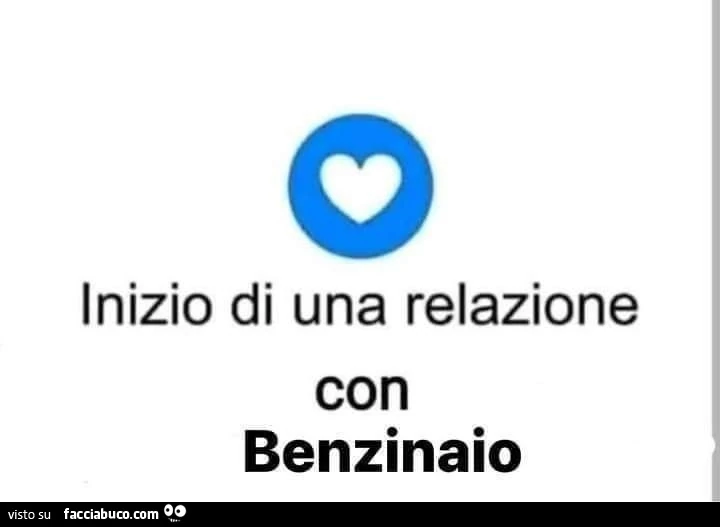 Inizio di una relazione con benzinaio