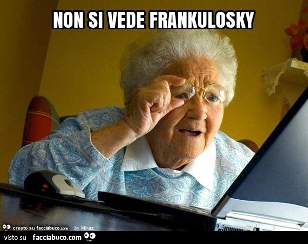 Non si vede frankulosky
