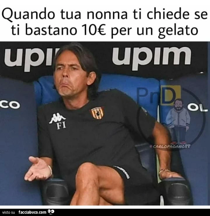 Quando tua nonna ti chiede se ti bastano 10 €