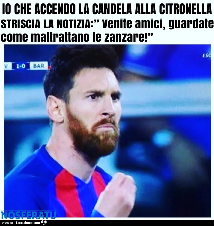 Quando accendi una candela alla citronella